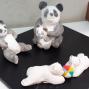 figurini in 3d di Panda ed Orsetti Bianchi